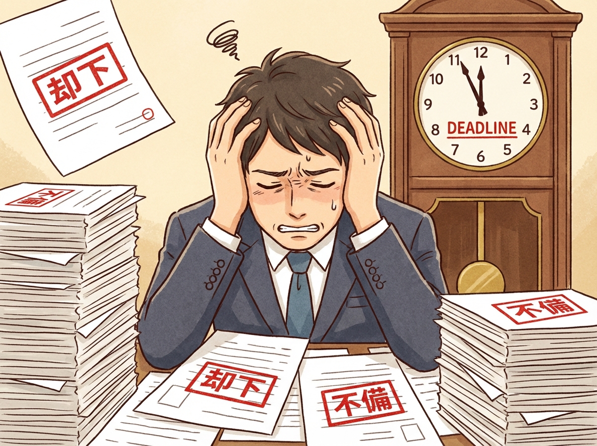 増資の登記手続きで書類の不備に悩み、時間を浪費してしまうリスク